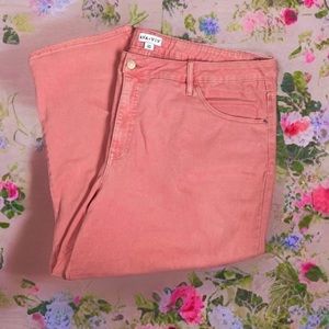Ava & Viv • Salmon Pink Straight Leg Jeans • Size 26W